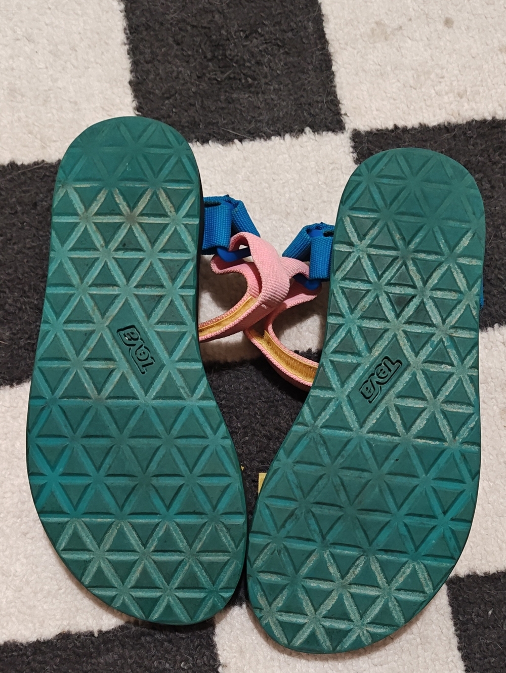 Teva Colorblock Sandals - Pink, Teal, Orange, Yellow - Picture 4 of 4